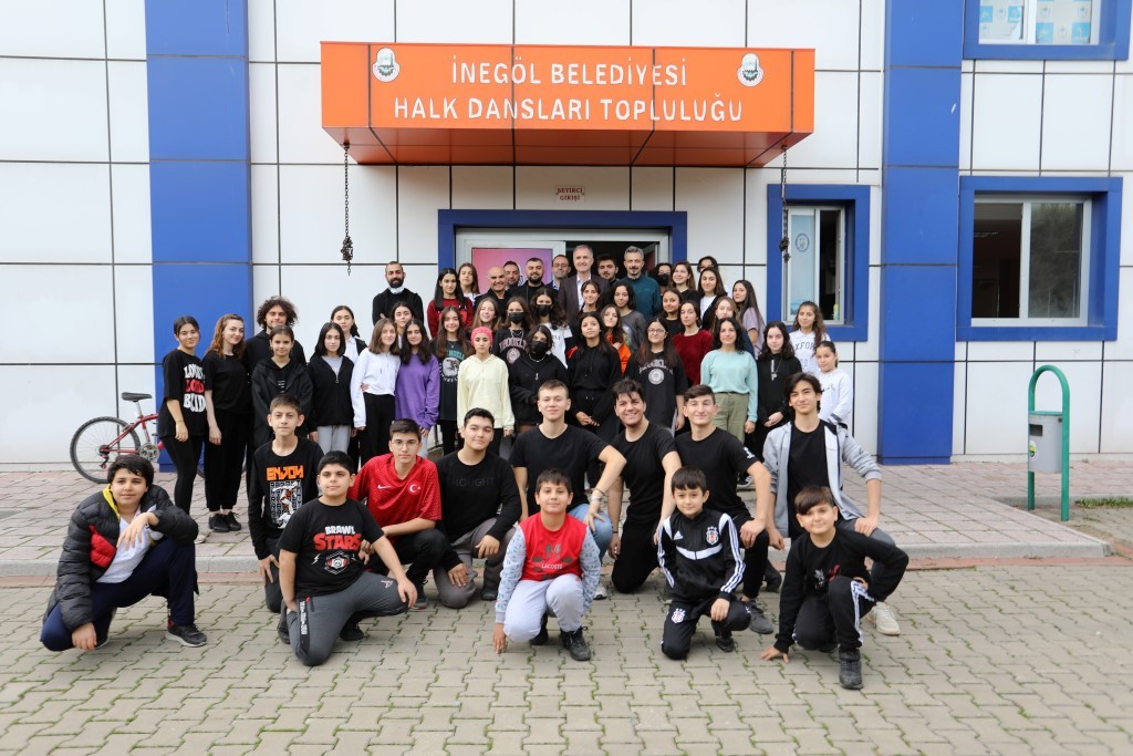 Başkan Taban, Halk Dansları Topluluğunu ziyaret etti #bursa