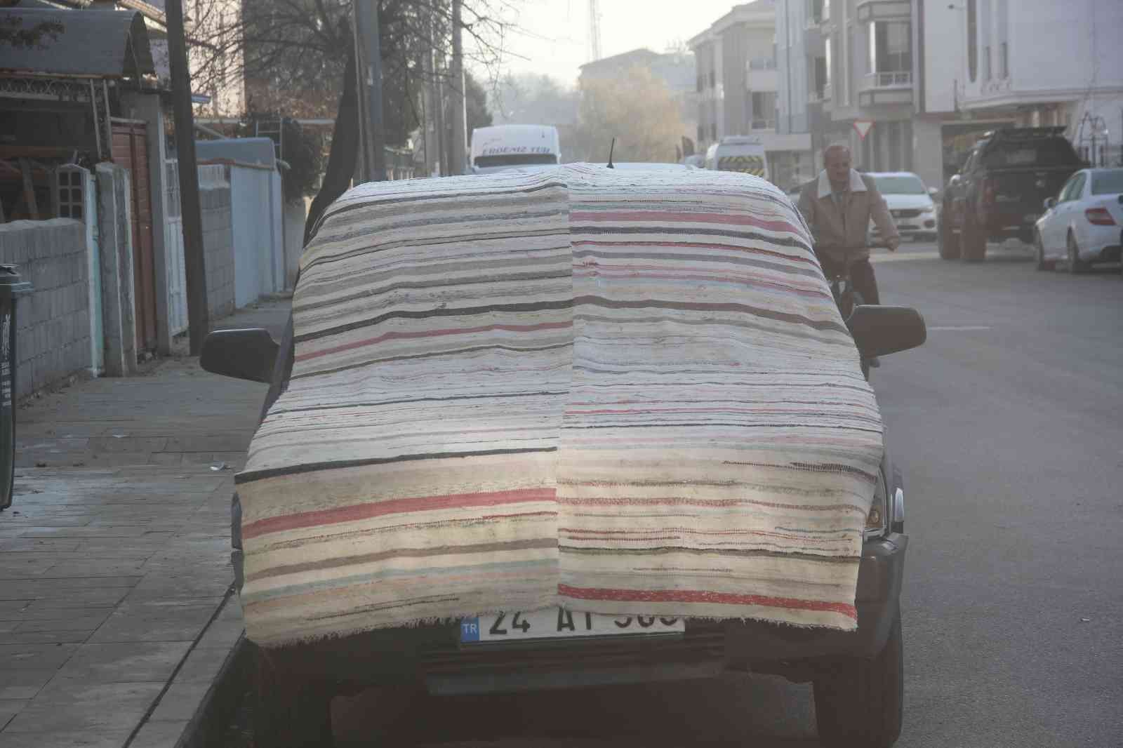 Erzincan’da kırağı ve buzlanmaya karşı battaniye önlemi #erzincan