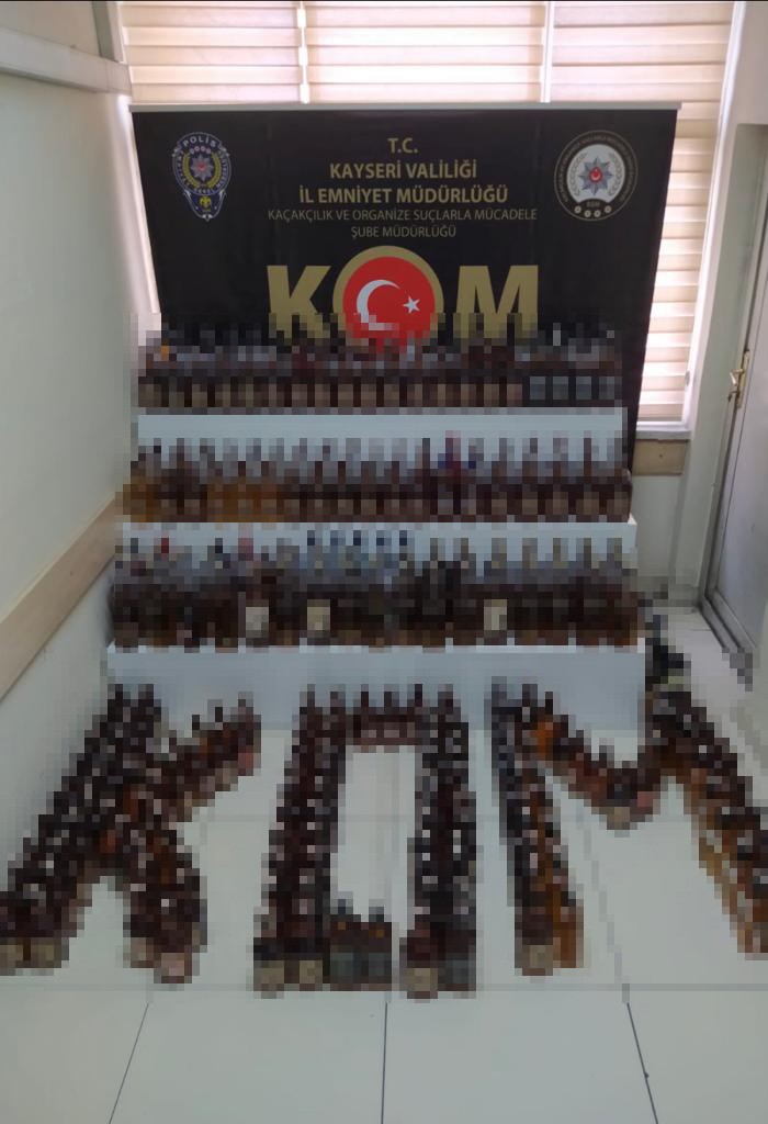 Kayseri KOM Şube’den sahte alkol üretenlere 1 günde 2’inci operasyon #kayseri