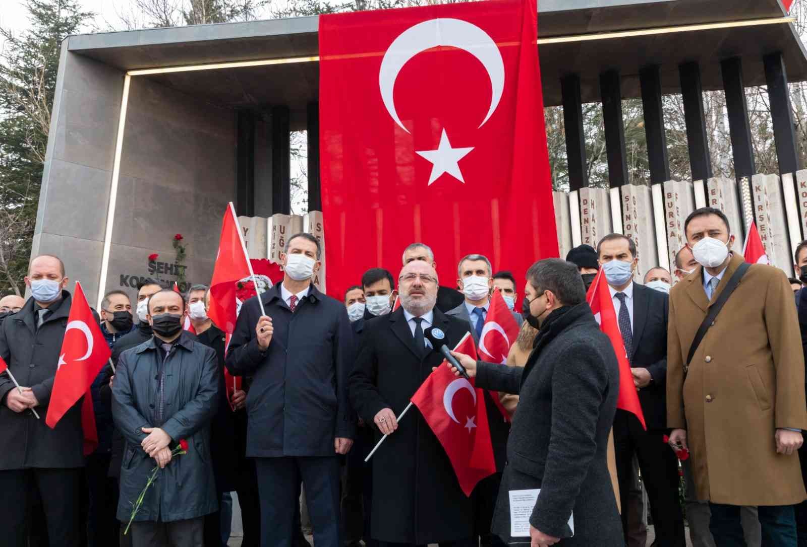 kayseri universitesi 17 aralik kayseri sehitlerini andi kayseri haberleri