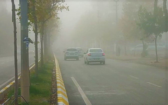 Şanlıurfa’da yoğun sis #sanliurfa