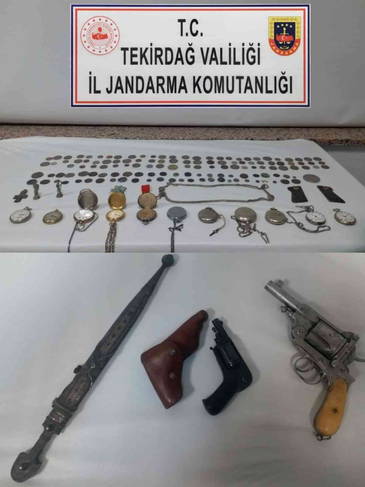 Tekirdağ’da tarihi eser operasyonu: 2 gözaltı