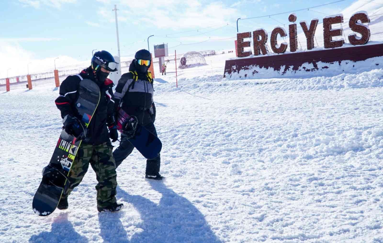 erciyes te kayak sezonu acildi kayseri haberleri