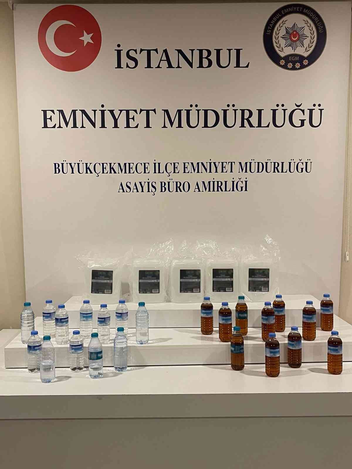 Büyükçekmece’de sahte alkol operasyonu #istanbul