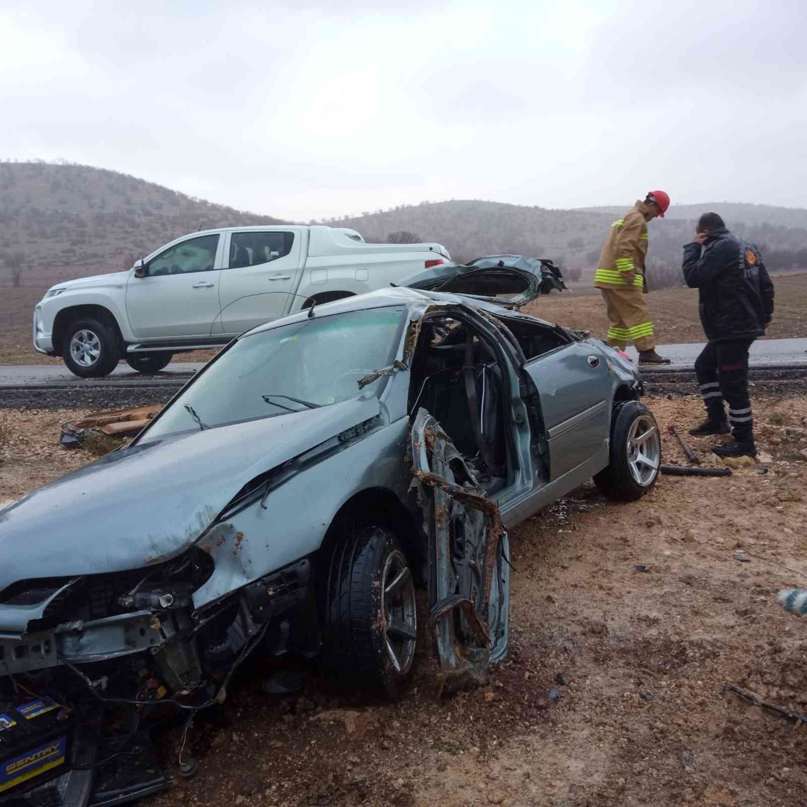 Mardin’de trafik kazası: 1 yaralı