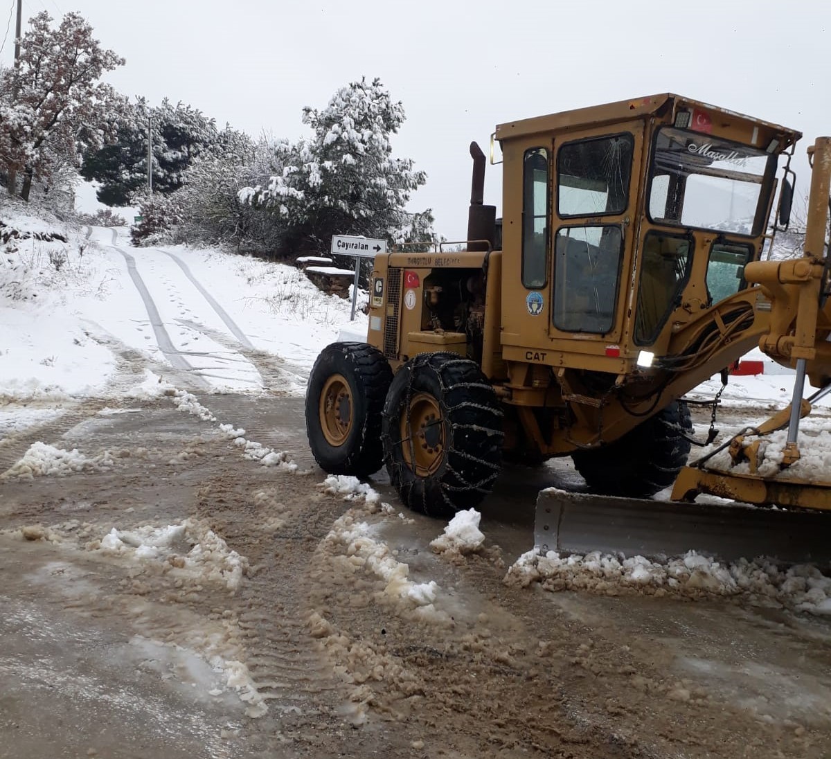 Turgutlu Belediyesinden yoğun kar mesaisi #manisa