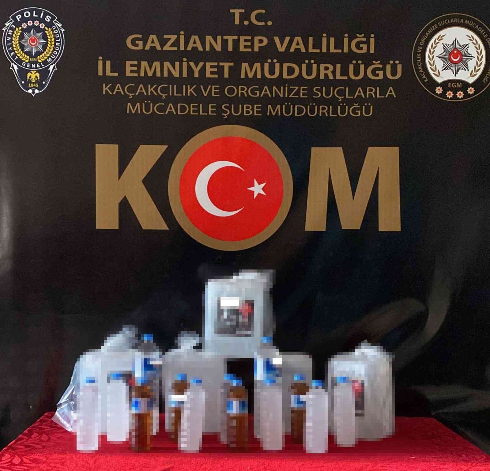 Gaziantep’te sahte alkol operasyonu: 2 gözaltı #gaziantep