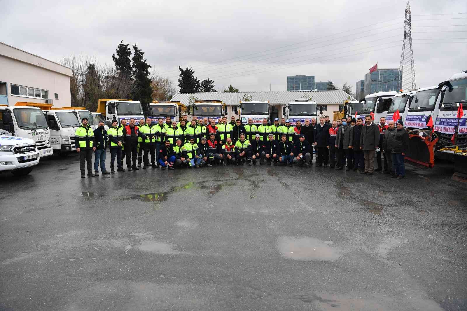 Bahçelievler’de kış koşullarına karşı tüm ekipler hazır #istanbul