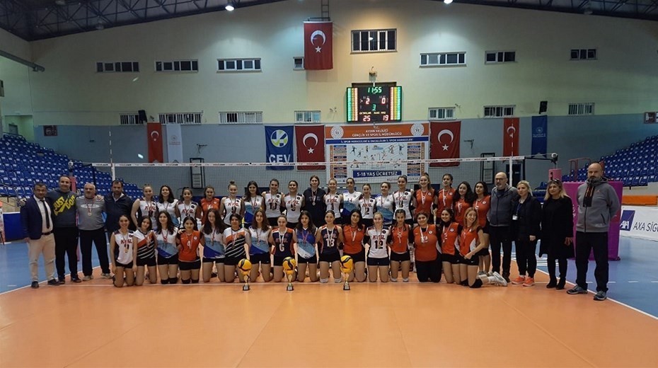 Aydın’da okul sporlarında voleybol heyecanı tamamlandı #aydin