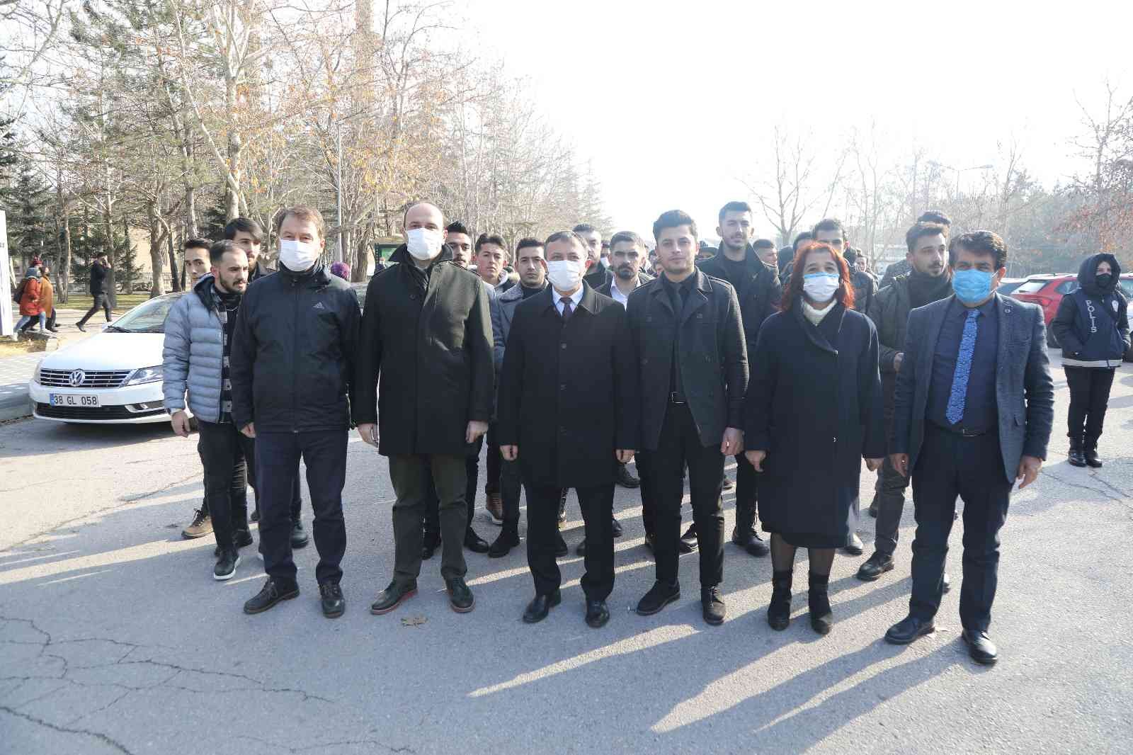ERÜ Rektörü Çalış, “Sarıkamış Şehitlerini Anma Yürüyüşüne” destek verdi #kayseri