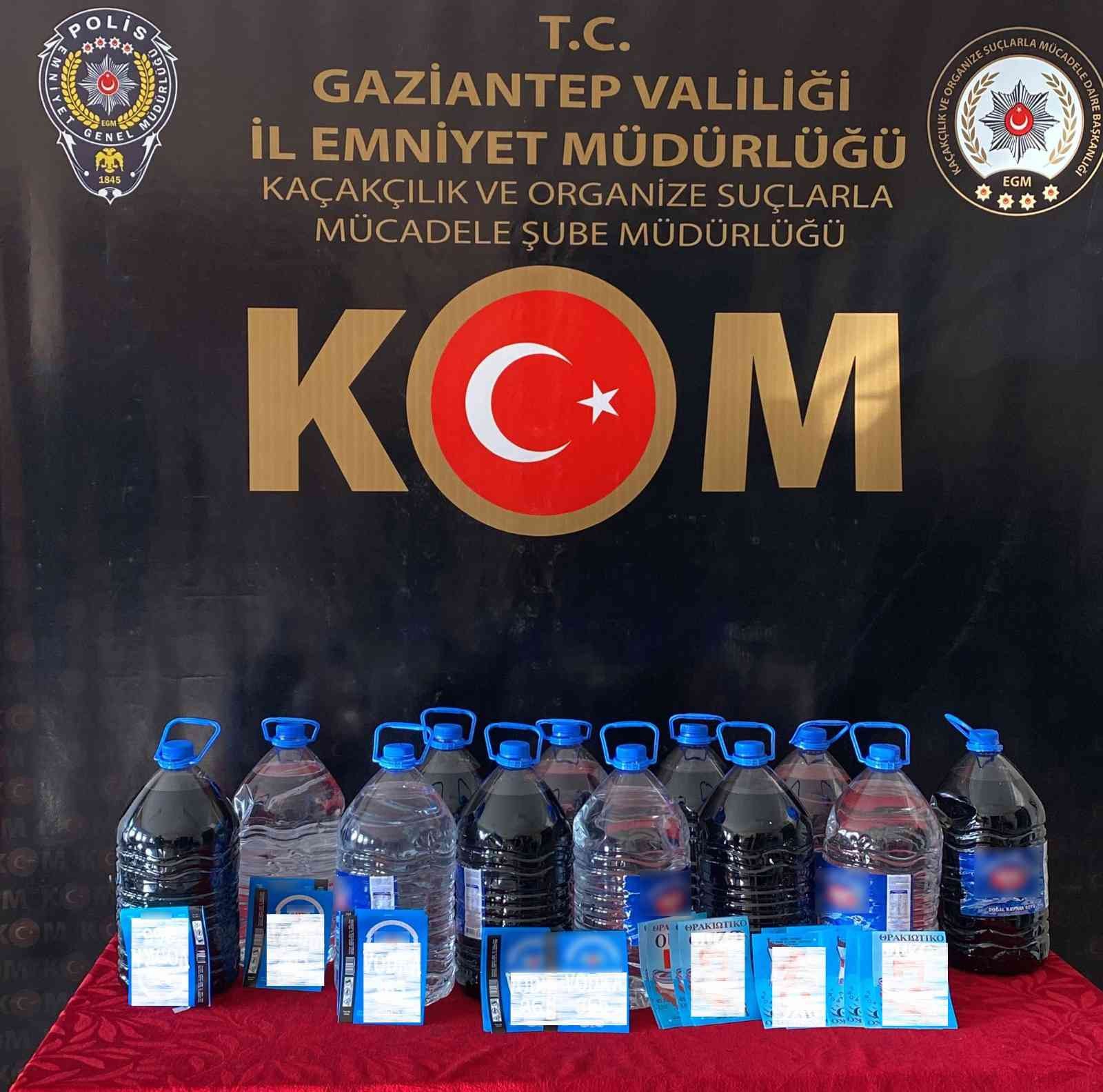 Gaziantep’te kaçak içki operasyonu #gaziantep