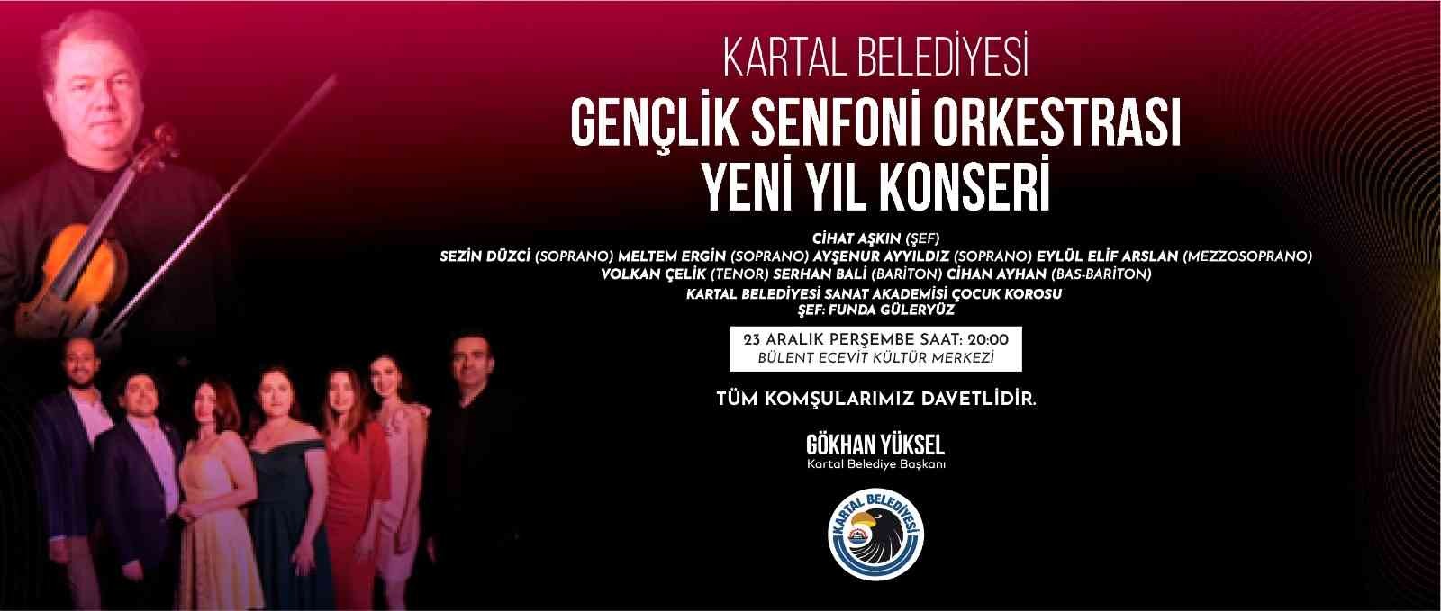 Kartal Belediyesi Gençlik Senfoni Orkestrası yeni yıl konseriyle sahnede #istanbul