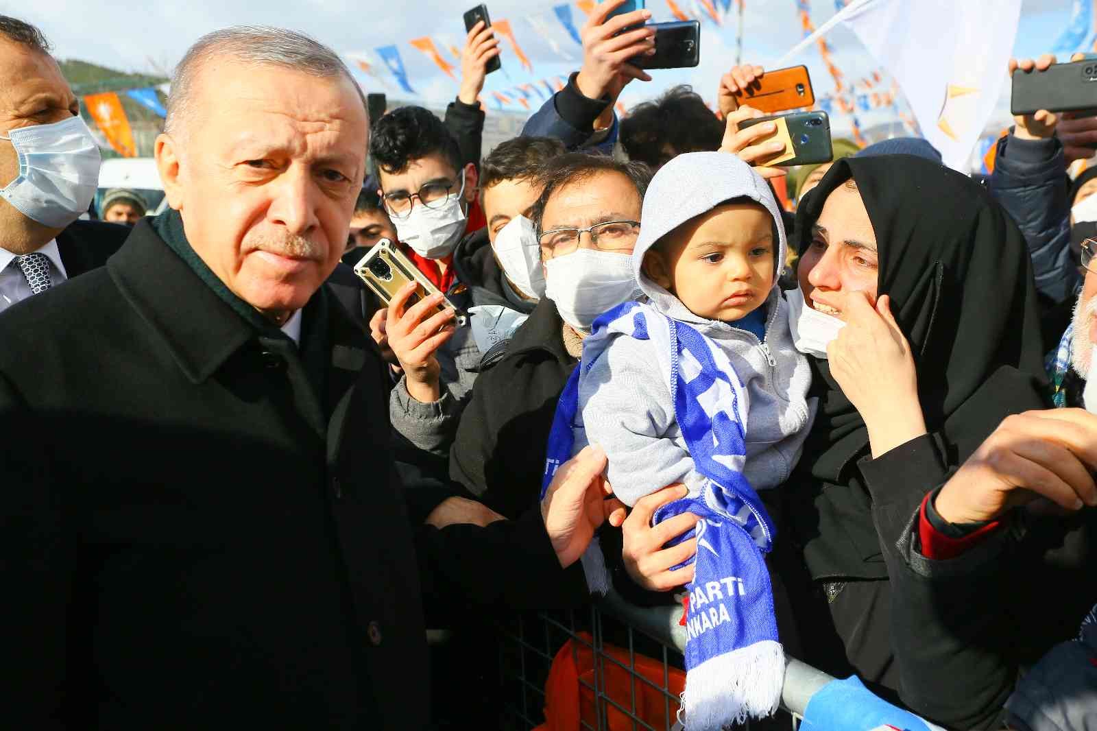 Cumhurbaşkanı Erdoğan, Kızılcahamam’da coşkuyla karşılandı #ankara