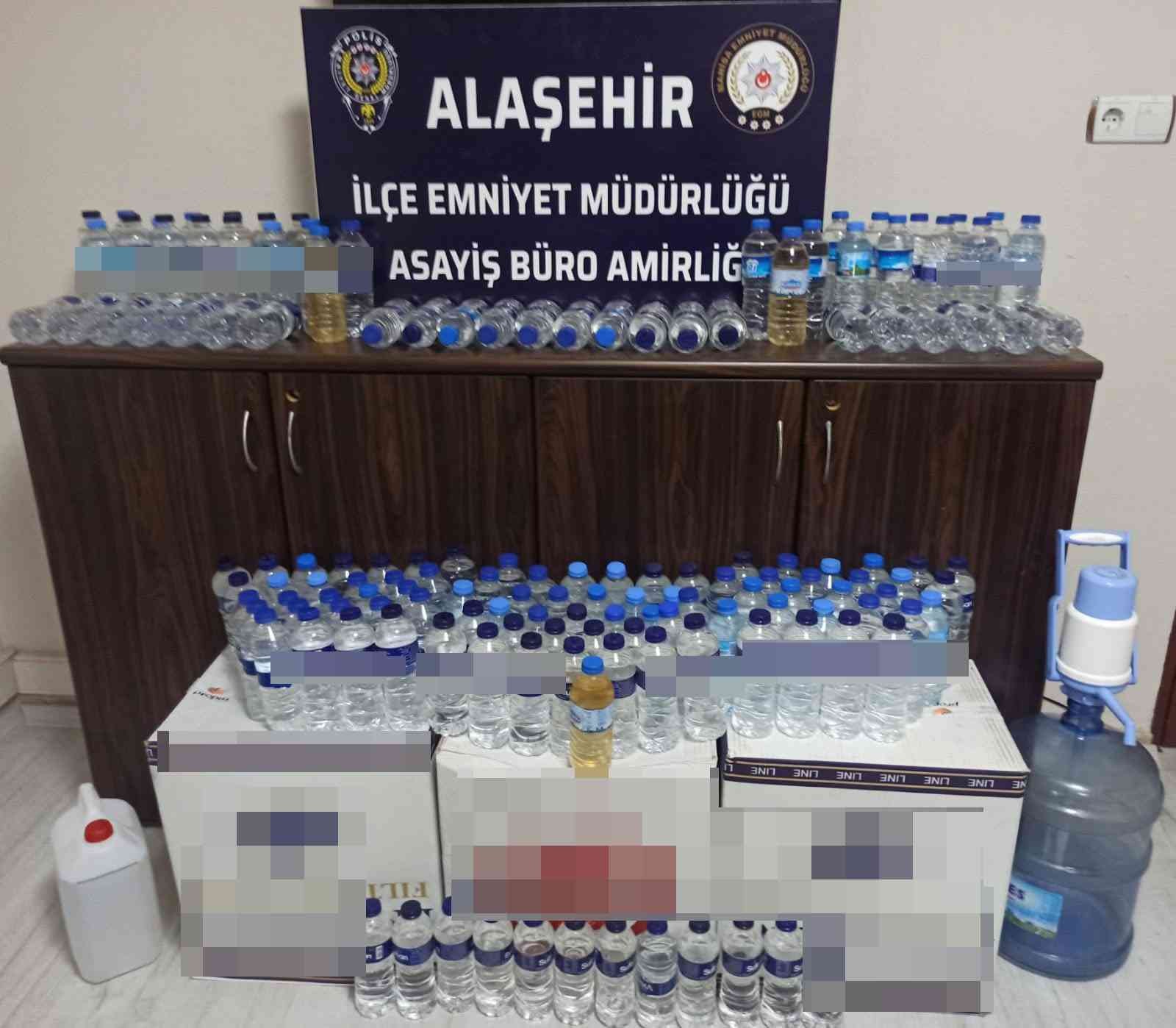 Manisa’da sahte içki operasyonu: 1 kişi gözaltına alındı #manisa