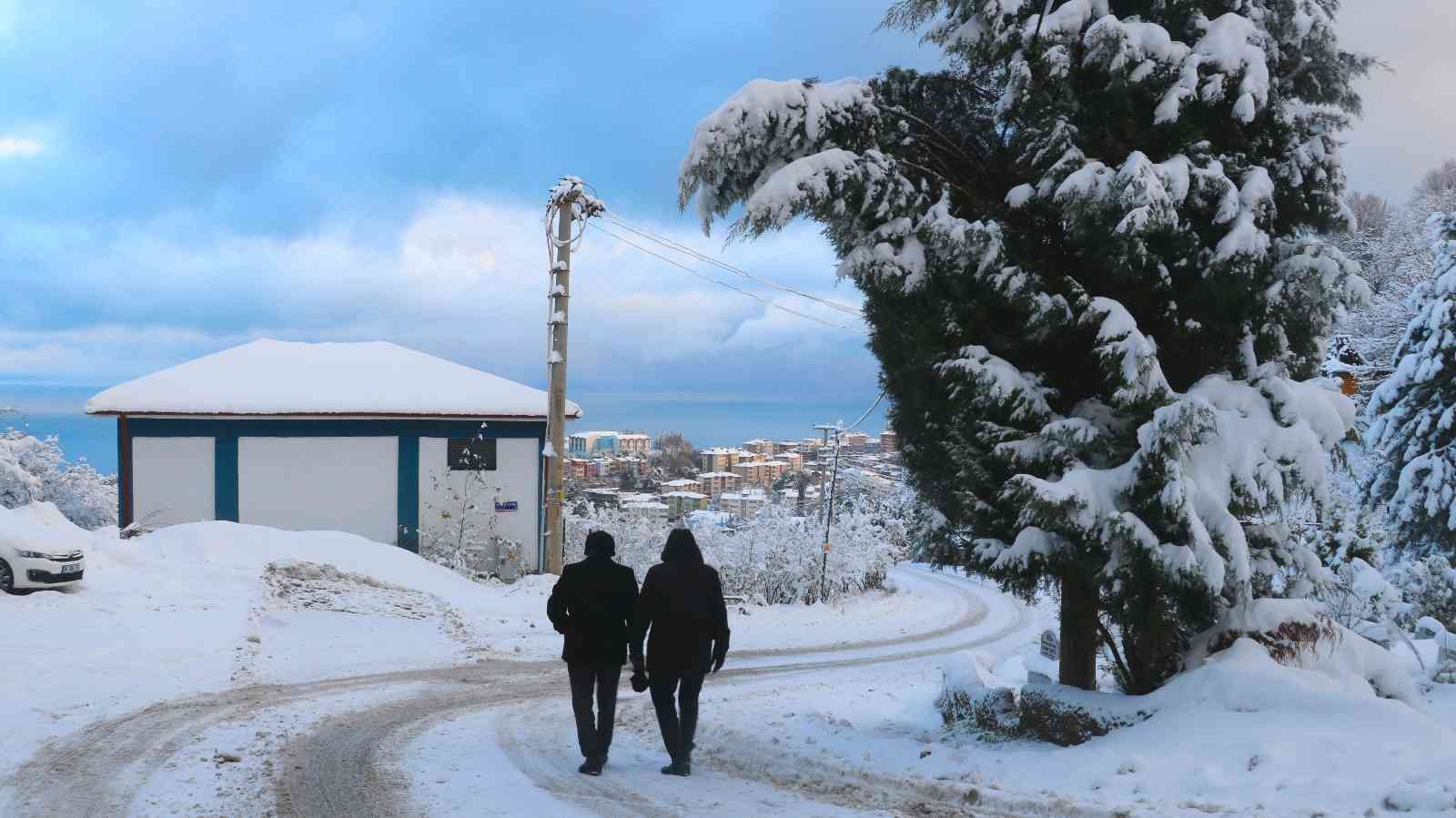 Zonguldak’ta kartpostallık kar manzaraları #zonguldak