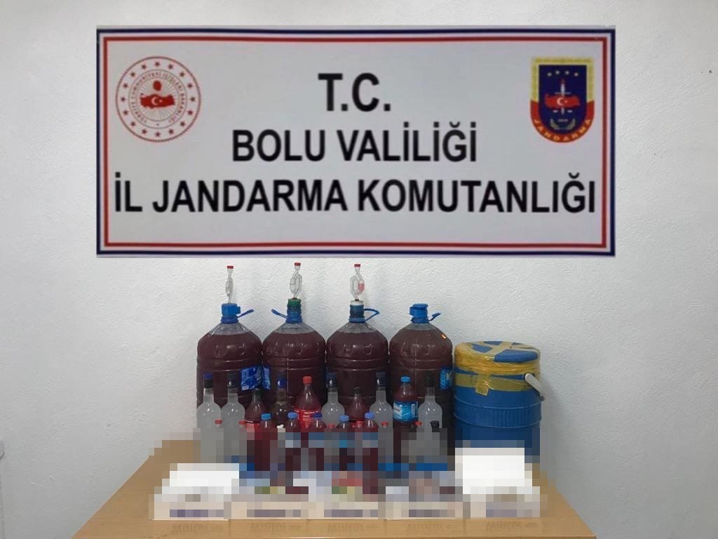 Bolu’da kaçak içki operasyonu: 1 gözaltı #bolu