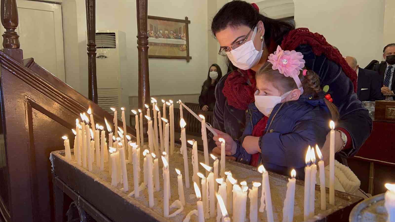 İskenderun Ortodoks kilisesinde Noel ayini #hatay