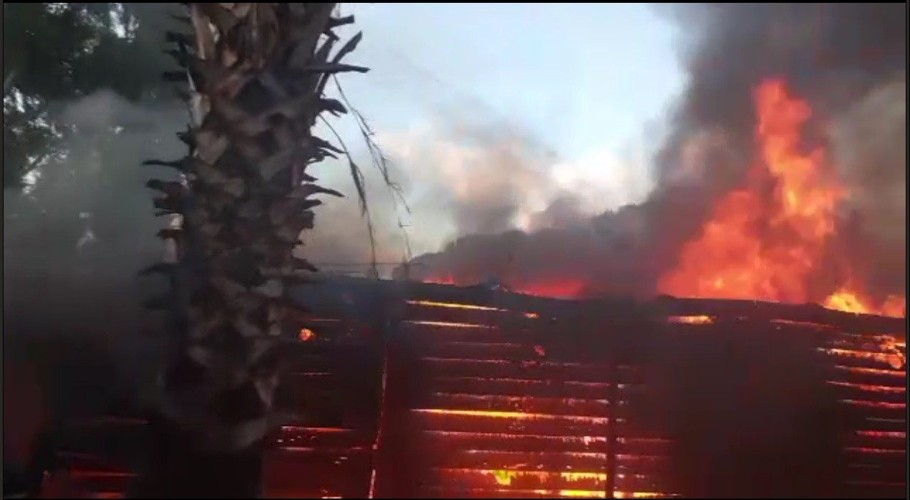 Bodrum’da depo alev alev yandı #mugla