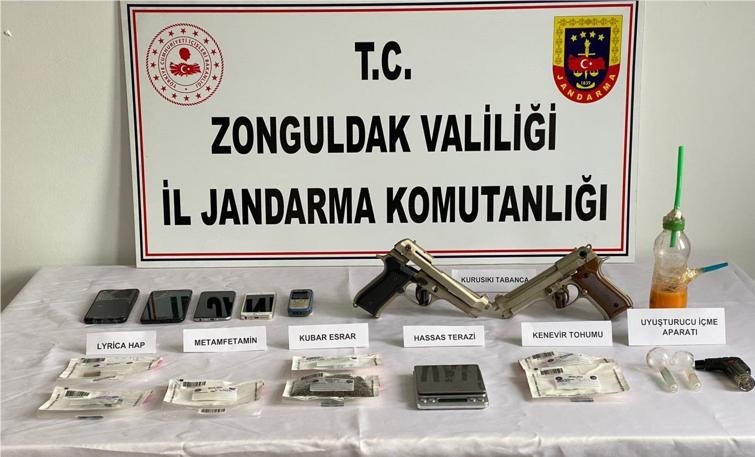 Jandarmadan uyuşturucu operasyonu: 6 gözaltı #zonguldak