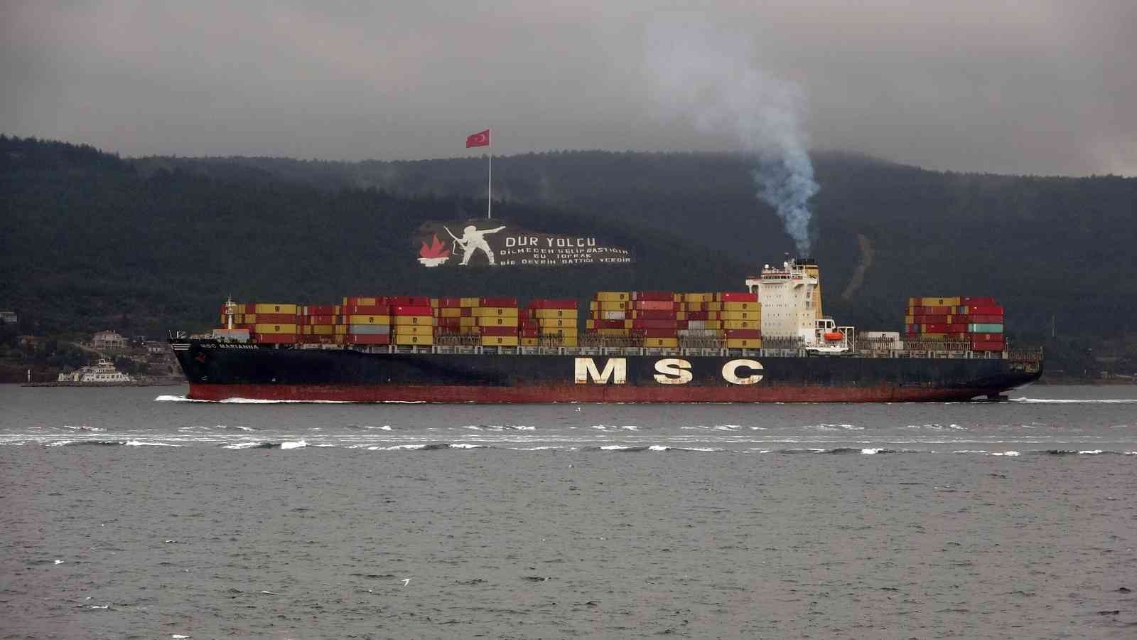 Çanakkale Boğazı tek yönlü gemi trafiğine kapatıldı #canakkale