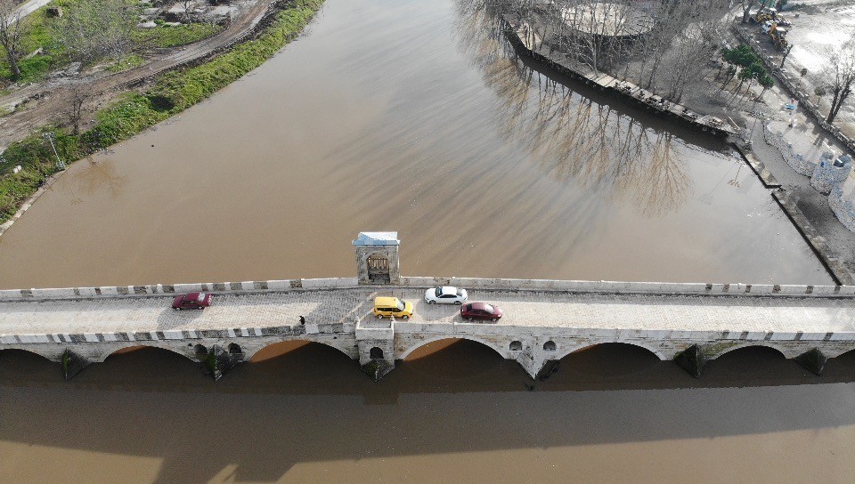 Son yağışlar Meriç ve Tunca Nehirlerinin debisini artırdı #edirne