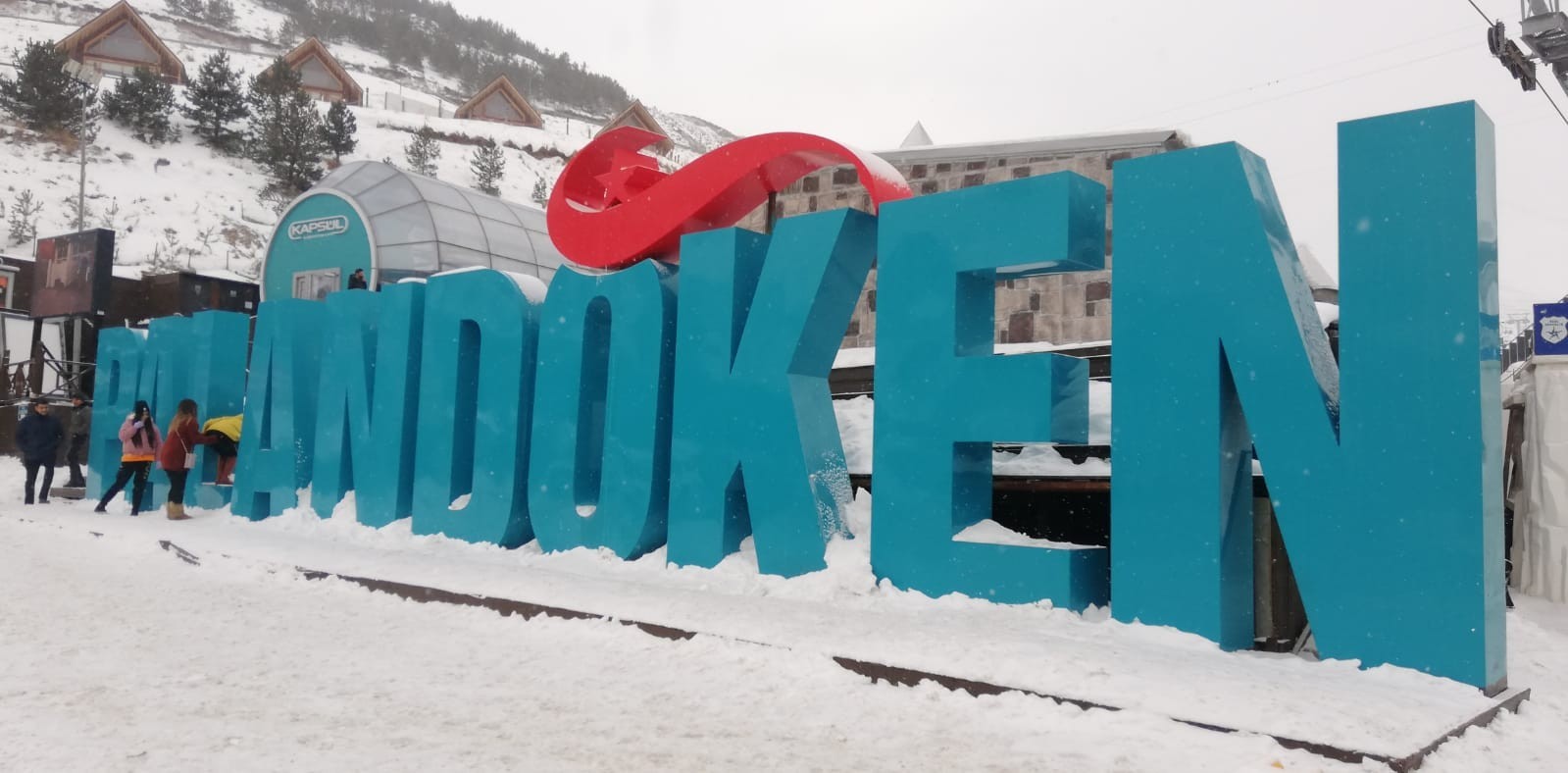 Yılın ilk gününde Palandöken’de kayakçılar yoğunluk oluşturdu #erzurum