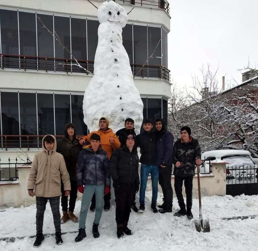 6 metrelik kardan adam #erzincan
