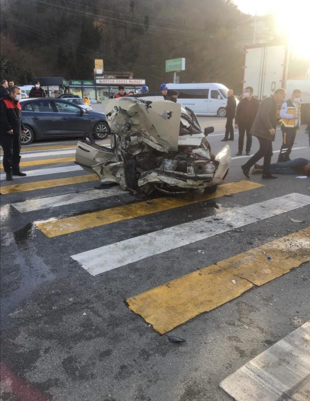 Giresun’da trafik kazası: 1 ölü,1 yaralı #giresun