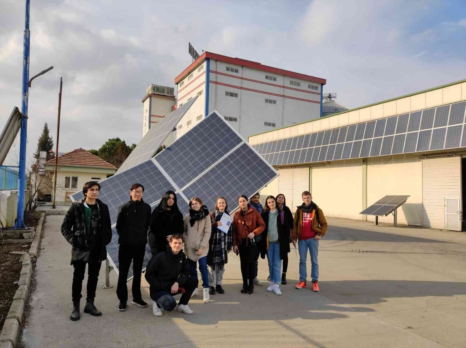 Avrupalı gençler Solartürk tesislerini gezdi #gaziantep