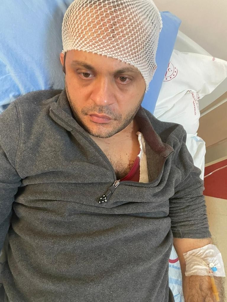Gaziantep’te hasta yakınından doktora mermerli saldırı #gaziantep