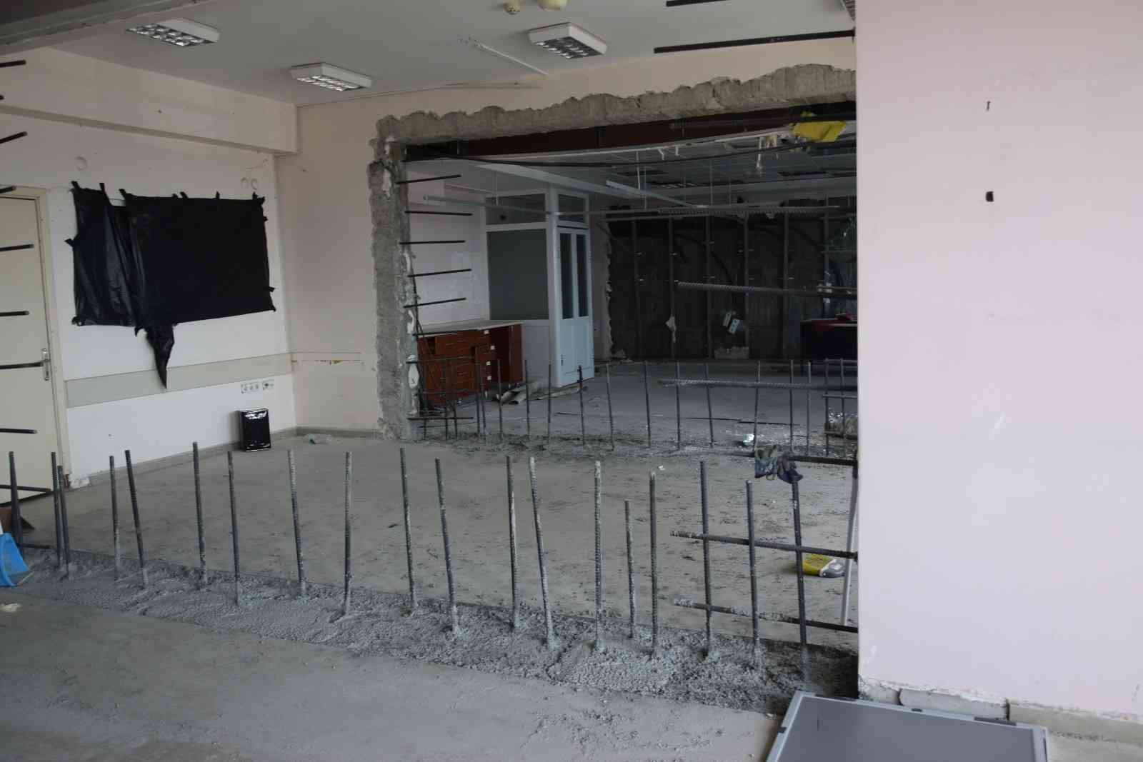 Düzce Üniversitesi Hastanesinde büyük onarım başladı #duzce