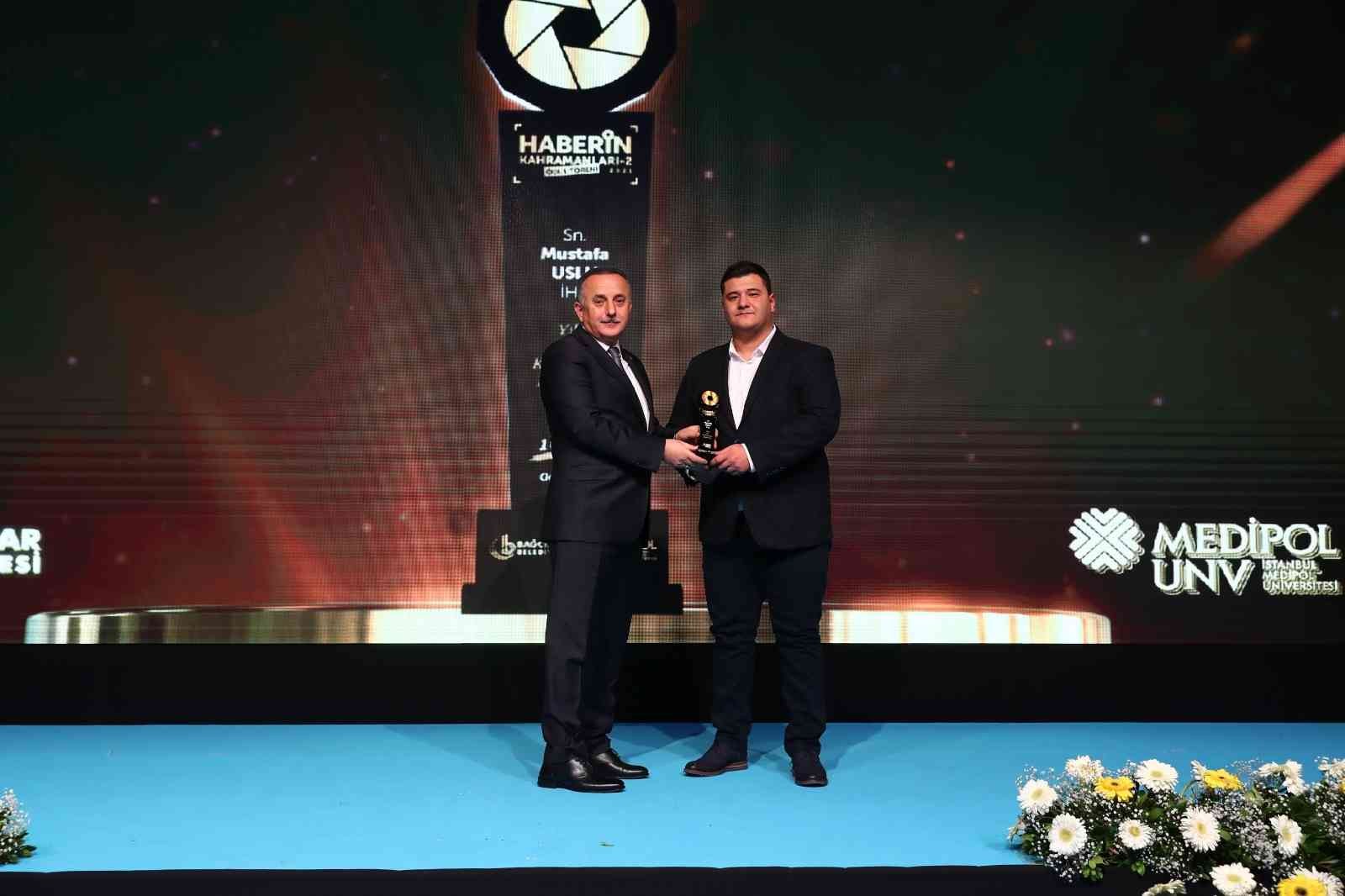 İHA Muhabiri Mustafa Uslu, ‘Yılın kahraman habercisi’ ödülüne layık görüldü #istanbul