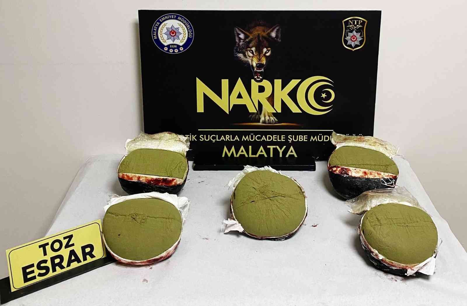 Malatya’da 71 kilo esrar yakalandı #malatya