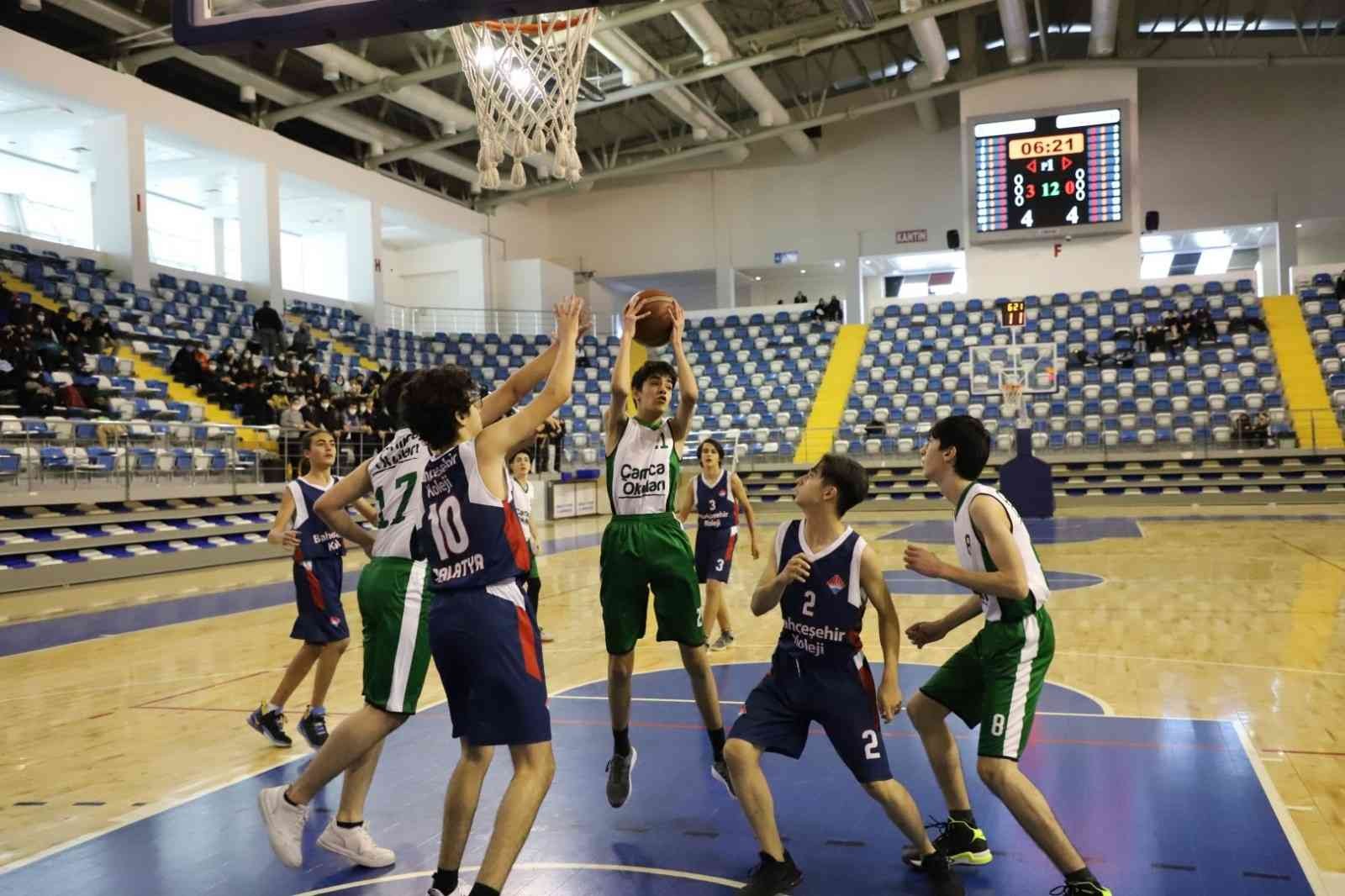 Okullararası Basketbol  Şampiyonası çekişmeli geçti #malatya