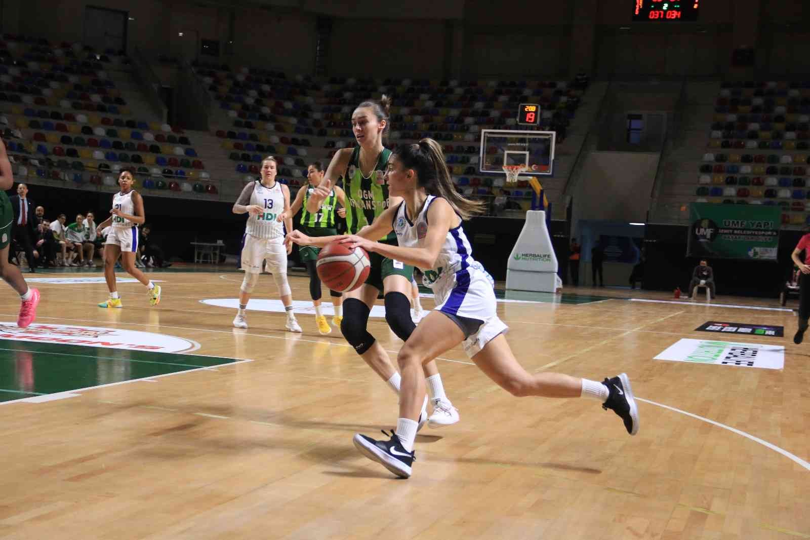 Kadınlar Basketbol Süper Ligi: UMF Yapı İzmit Belediyespor: 65 - OGM Ormanspor: 86 #kocaeli