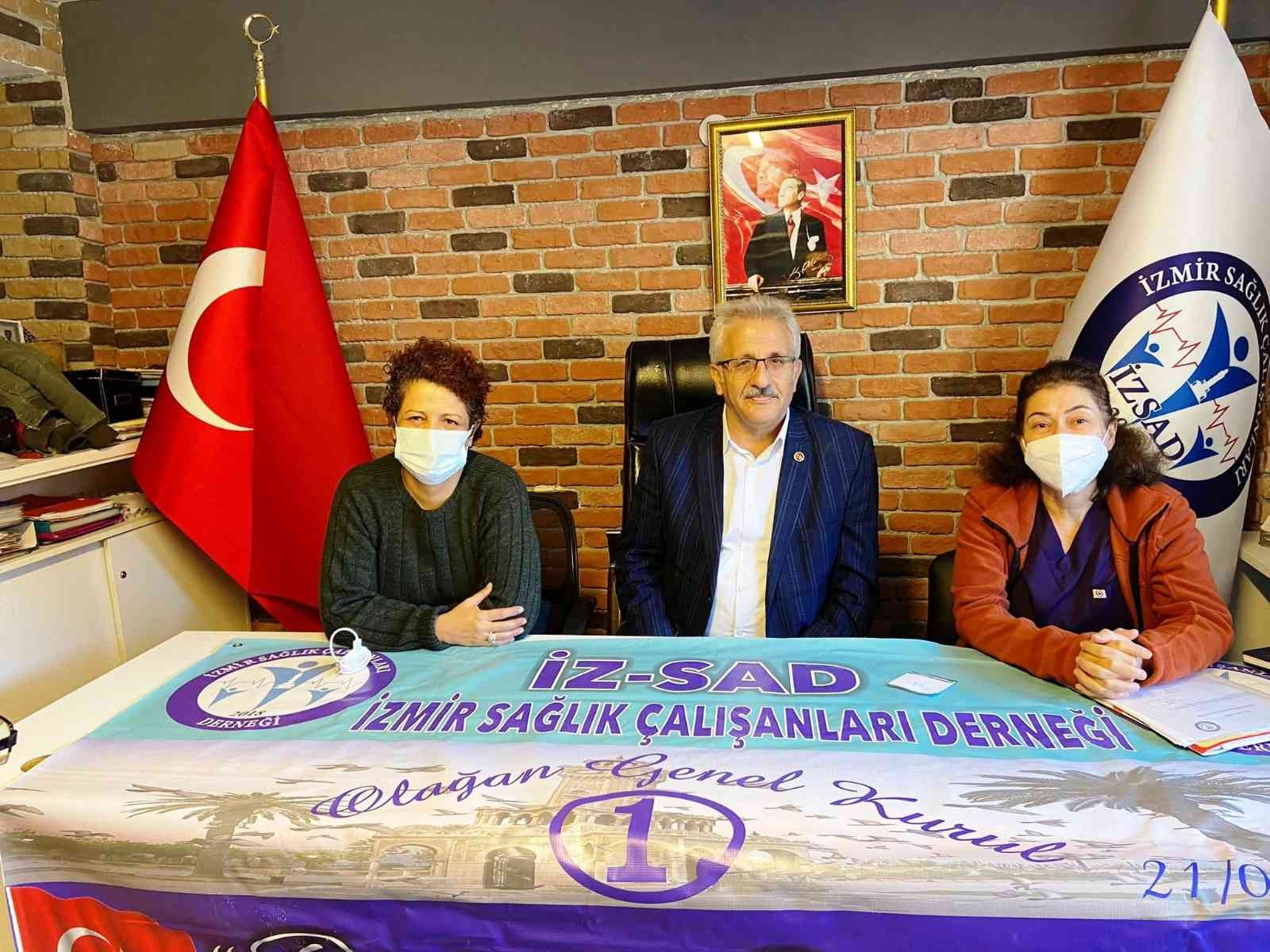 İzmir Sağlık Çalışanları Derneği’nde Başkan Caymaz güven tazeledi #izmir