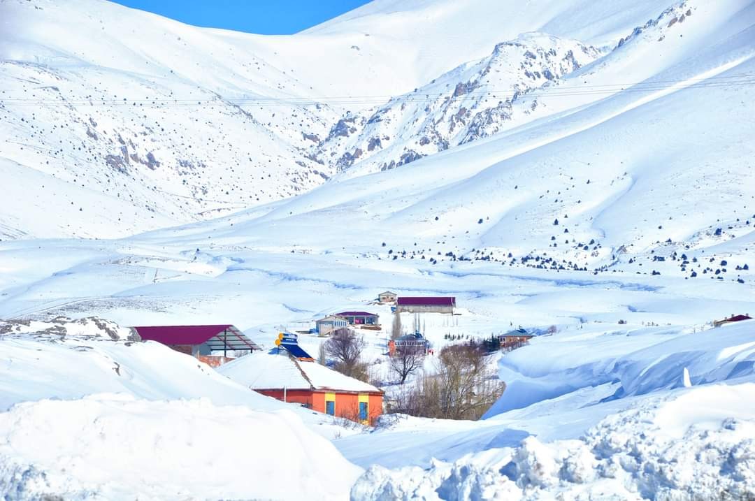 Kahramanmaraş’ta kar manzarası eşsiz güzellikler sunuyor #kahramanmaras