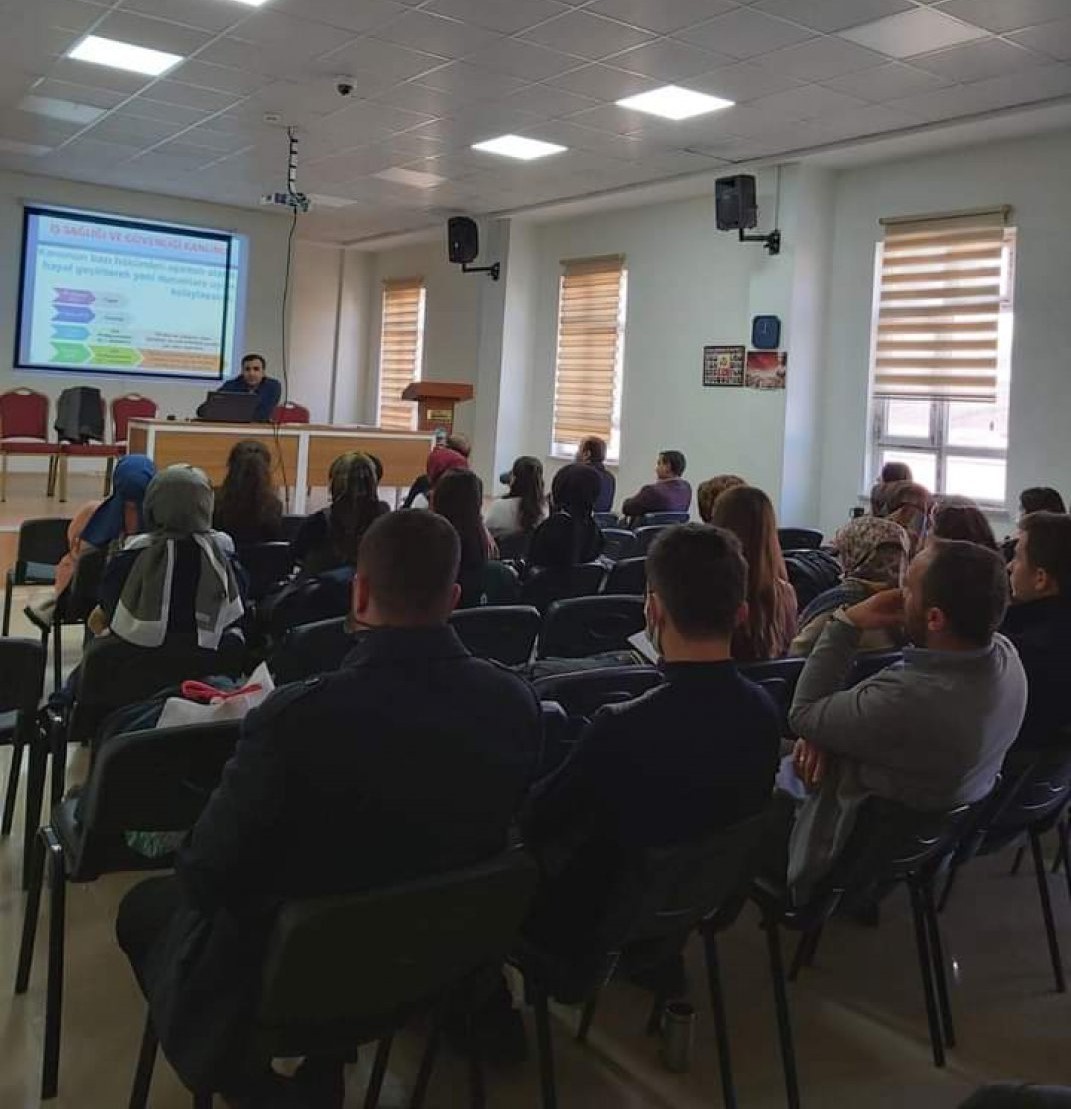 Öğretmenlere ve eğitim çalışanlarına İş Sağlığı ve Güvenliği Temel Eğitimi düzenlendi #erzincan