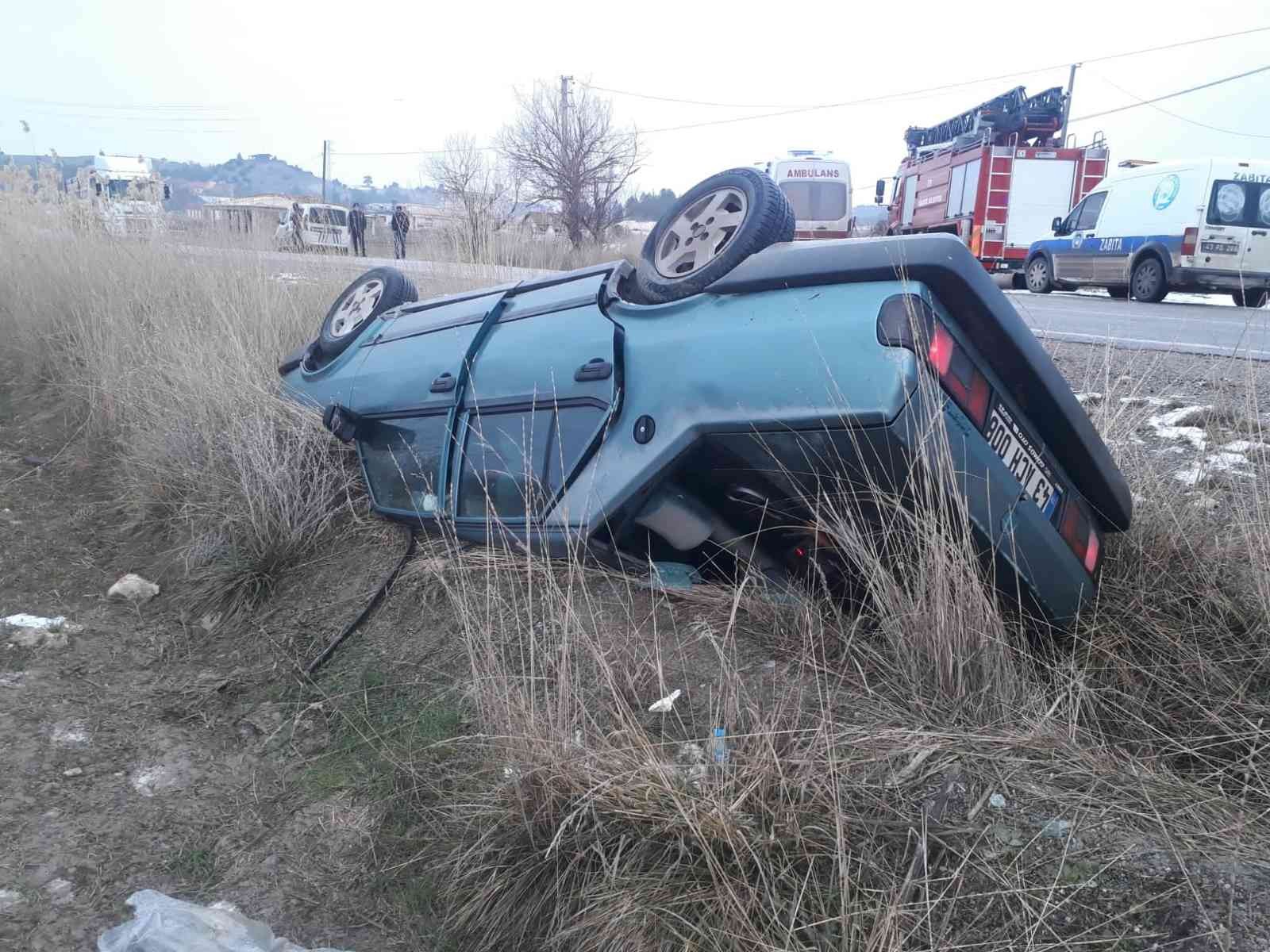 Hisarcık’ta trafik kazası: 1 yaralı #kutahya