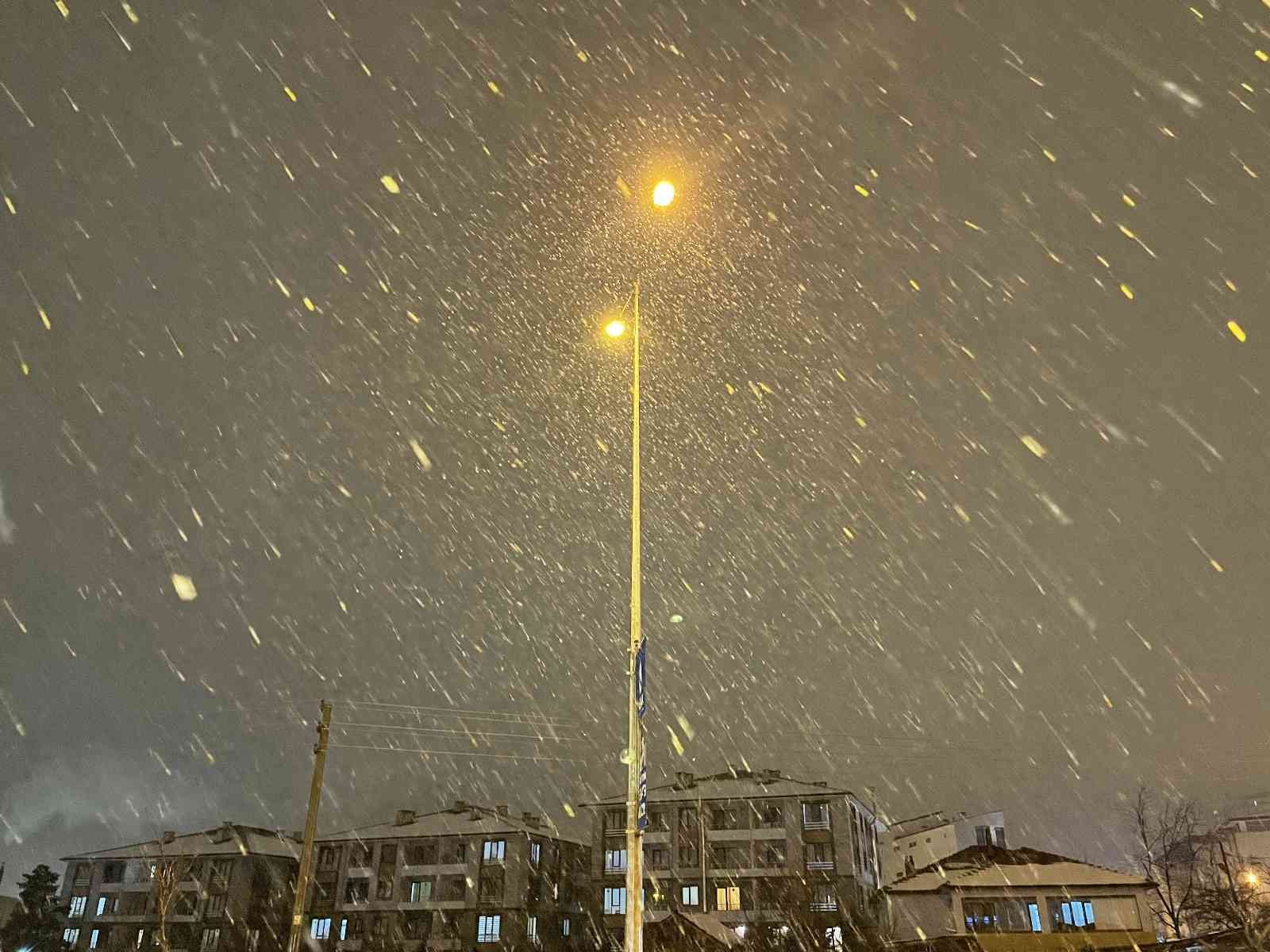Düzce’de kar yağışı başladı #duzce