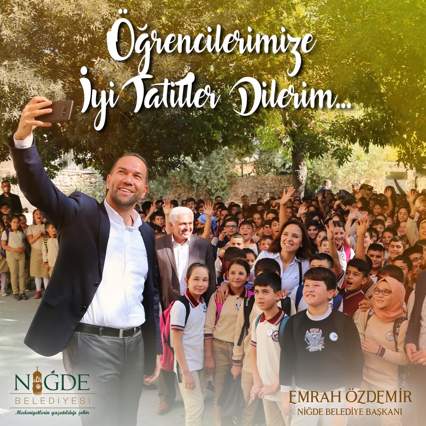 Niğde Belediye Başkanı Özdemir: Öğrenci ve velilerimizin heyecanını paylaşıyorum #nigde