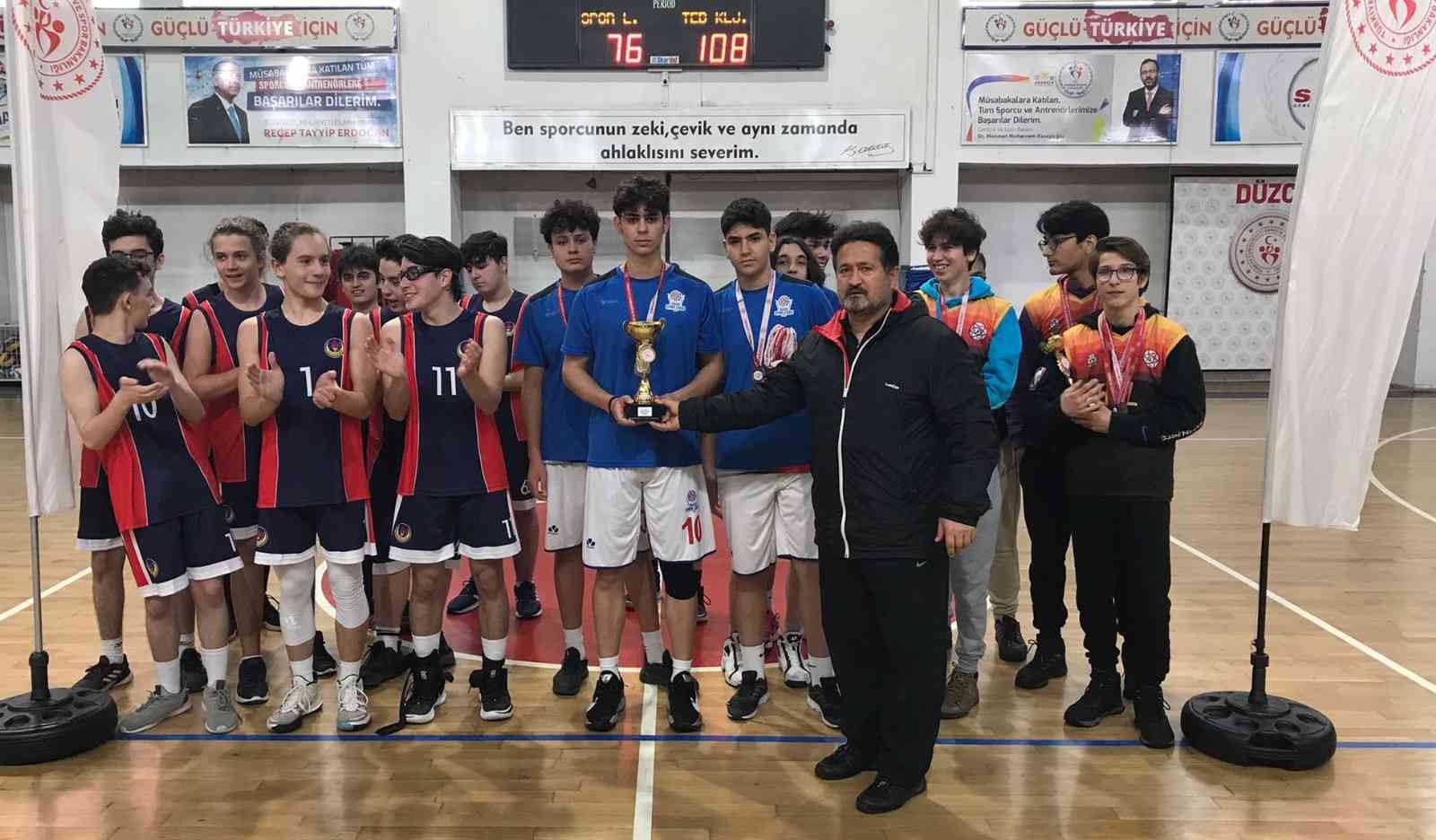 Özel TED Anadolu Lisesi basketbolda şampiyon #duzce