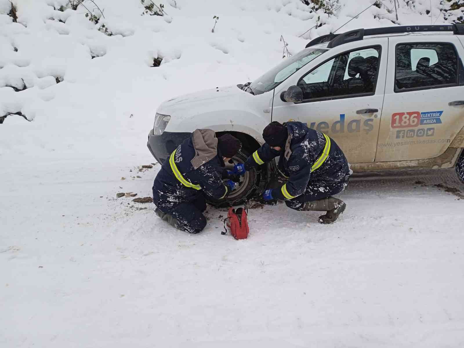 Elektrik arıza ekiplerinin ‘kar’ mücadelesi #ordu