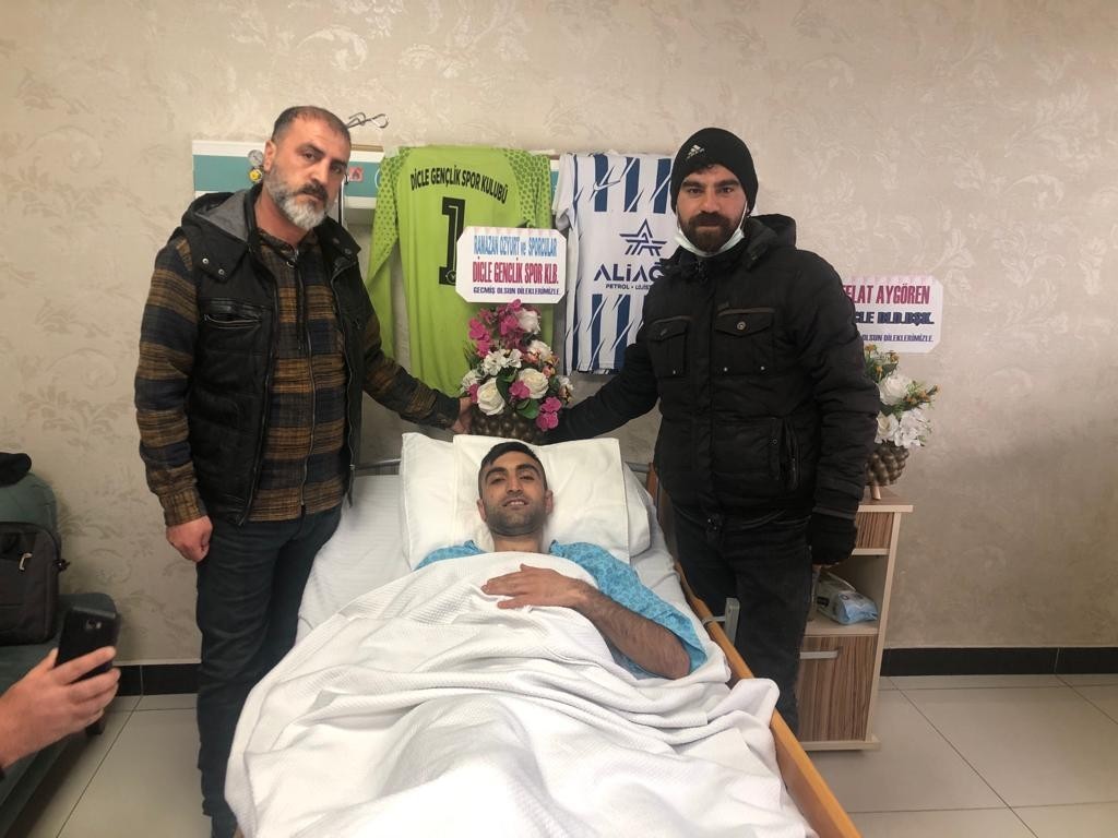 Dicle Gençlikspor’un yetenekli kalecisi Serhat Acar ameliyat geçirdi #diyarbakir