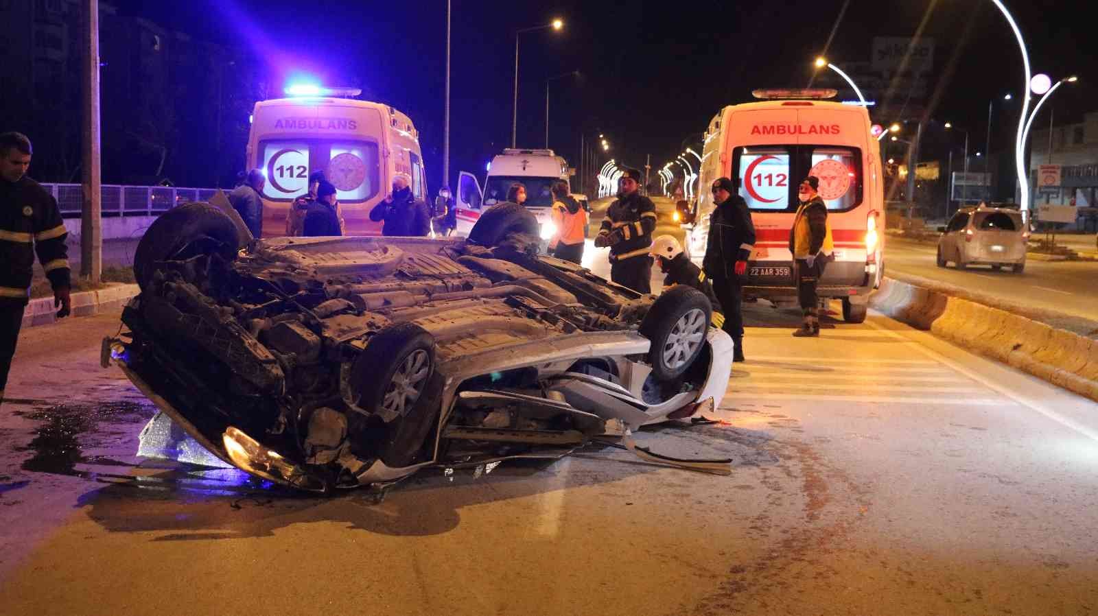 Edirne’de feci kaza: 1 ölü, 3 yaralı #edirne
