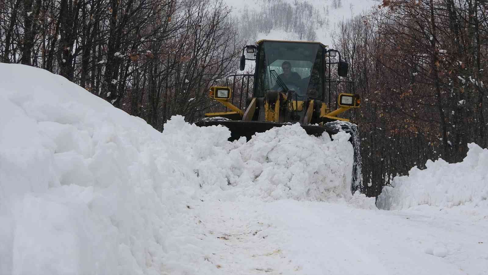 Bingöl’de kar nedeniyle 71 köy yolu ulaşıma kapandı