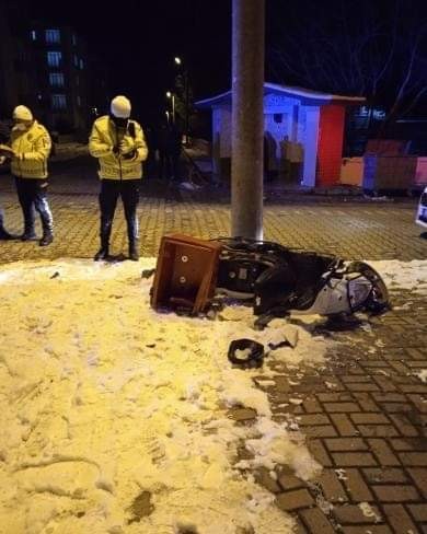 Gönen’de trafik kazası 1 kişi yaralandı