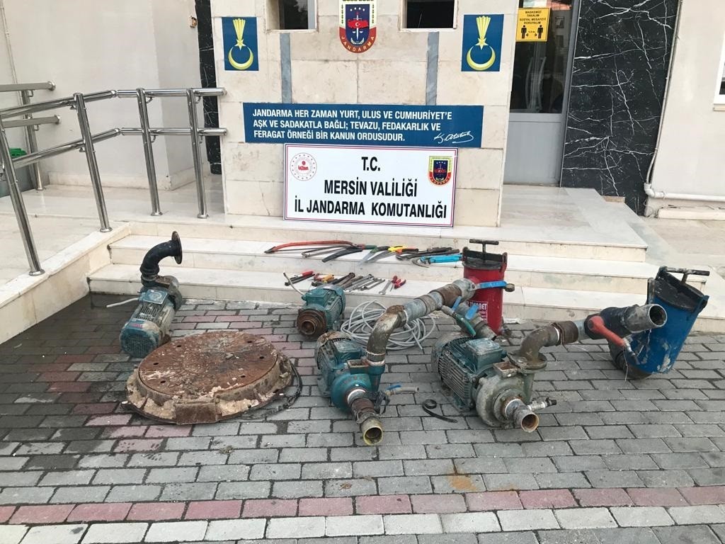 Dinamo hırsızları jandarmanın titiz çalışması sonucu yakalandı