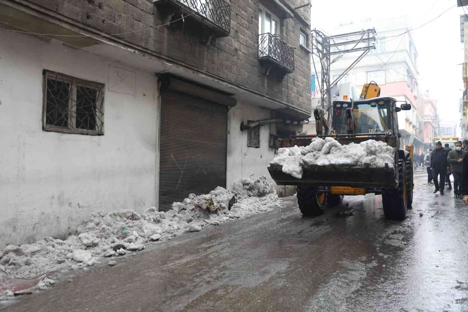 Büyükşehir’den ara sokaklarda kar temizliği #gaziantep