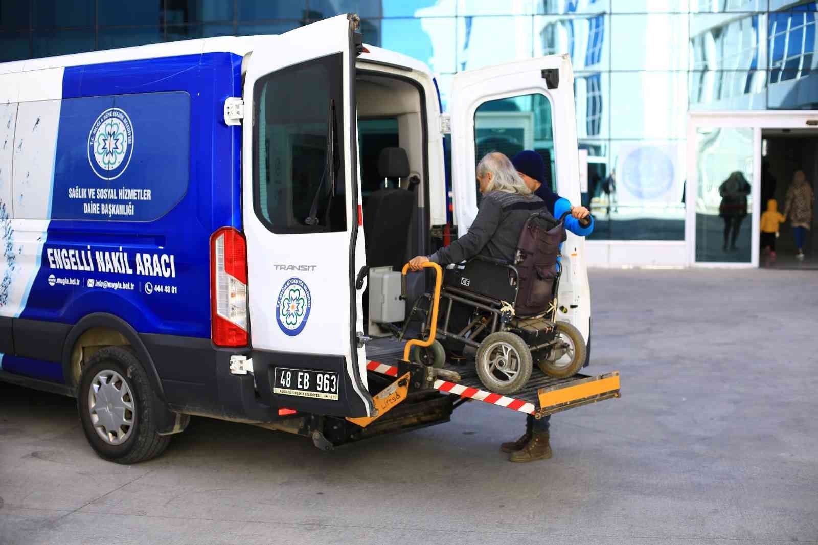 Engelli bireylere 6 yılda 18 bin 500 nakil hizmeti #mugla